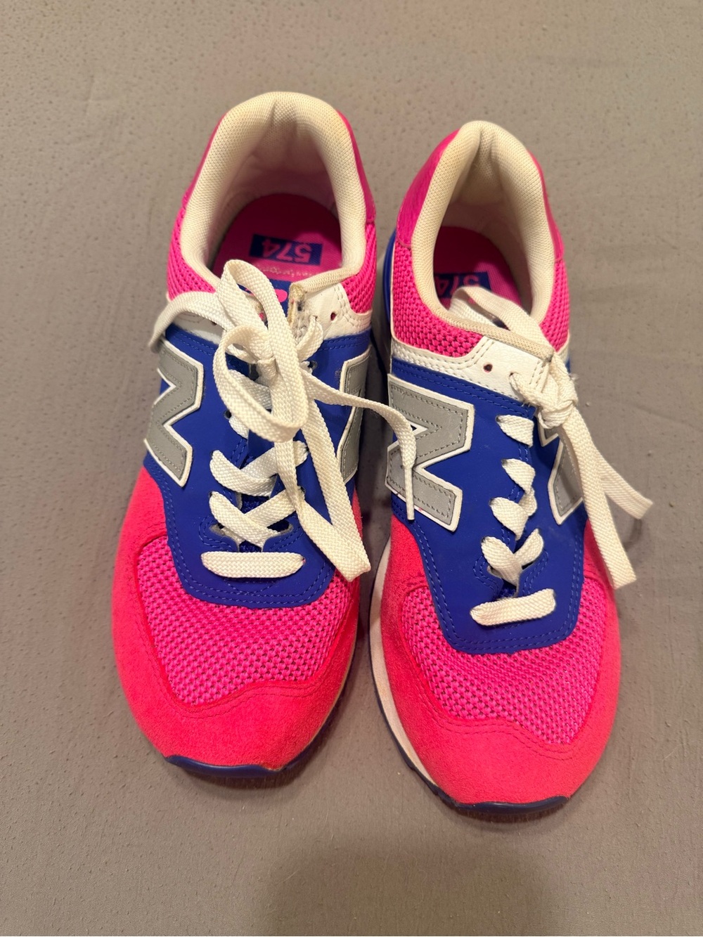 New Balance Pink and Blue Athletic Sneakers